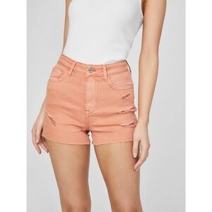 GUESS Jessie Orange Pastel Hr Destroy Shorti Size 26